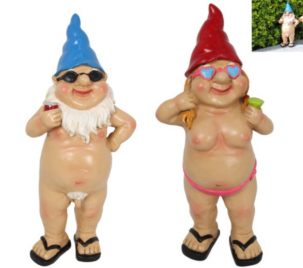 29CM STANDING NAKED DRINKING GNOME