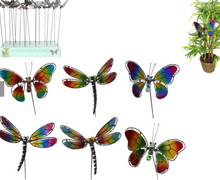 Load image into Gallery viewer, 60CM BUTTERFLY/DRAGONFLY METAL GARDEN STAKE
