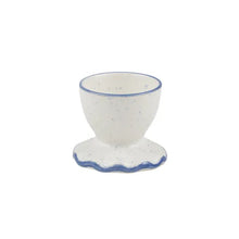 Load image into Gallery viewer, GRANADA CERAMIC EGG CUP BLUE & WHITE Sydney's Plant Market