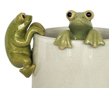 Load image into Gallery viewer, FROG POT HANGER GREEN 8CM