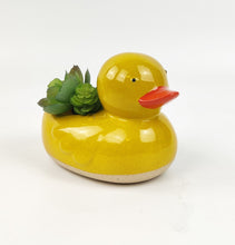 Load image into Gallery viewer, Ceramic Ducky Planter Yellow
