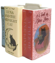 Load image into Gallery viewer, CAT THEMED BOOKS PLANTER POT