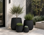 BRIAR TUB BLACK POT PLANTER