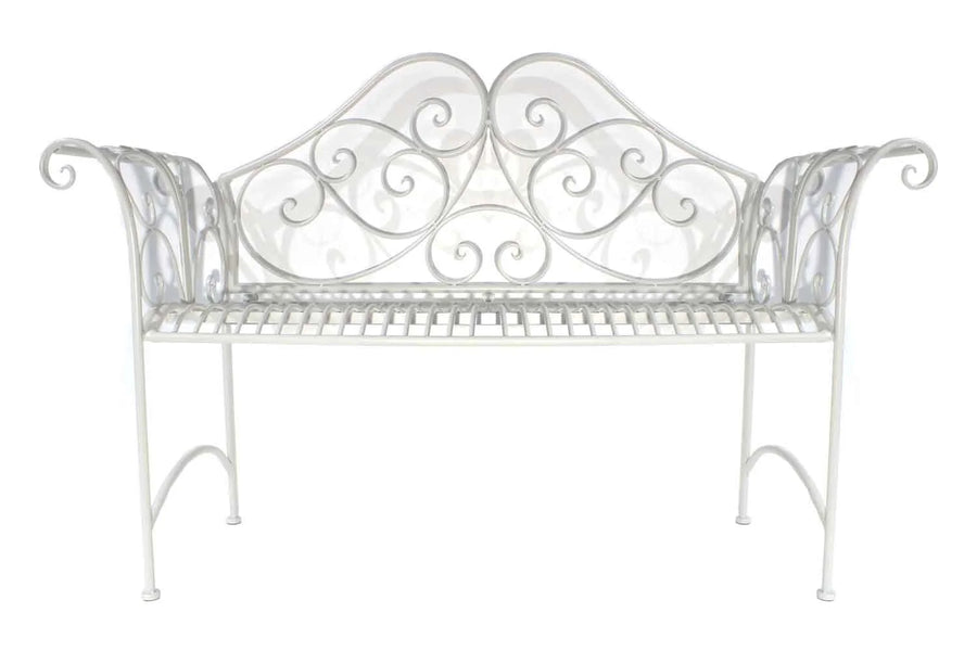 OUTDOOR FRENCH PROVINCIAL WHITE CHAIR