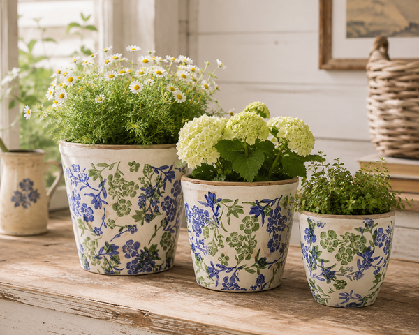 PLANTER BOTANICAL BLUE