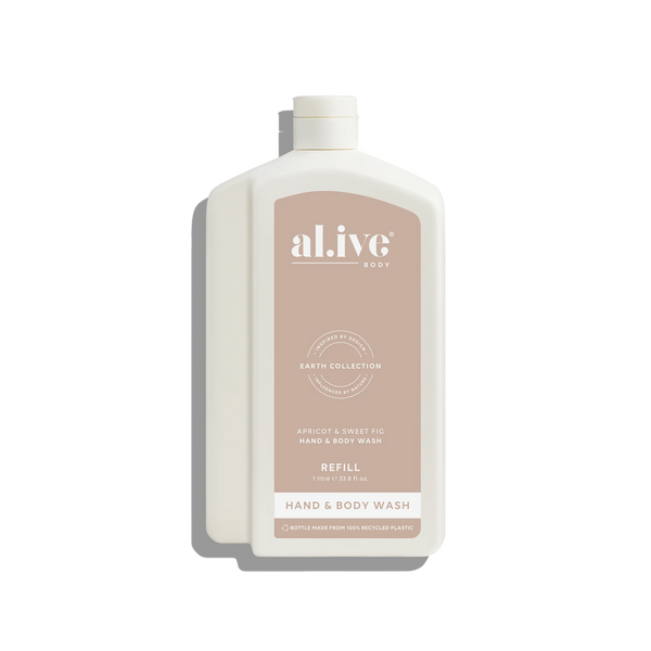 AL.IVE BODY 1 L WASH REFILL - APRICOT & SWEET FIG