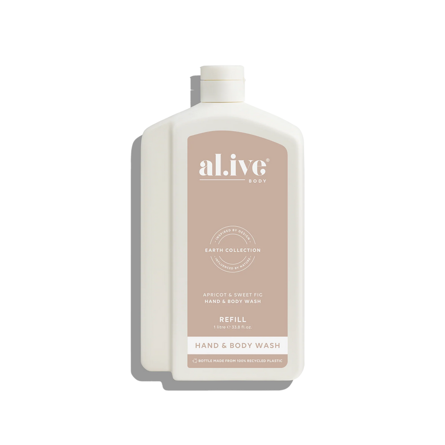 AL.IVE BODY 1 L WASH REFILL - APRICOT & SWEET FIG