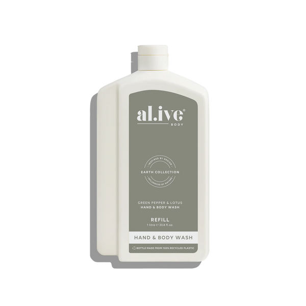 AL.IVE BODY 1L WASH REFILL - GREEN PEPPER & LOTUS