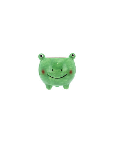 GREEN FROG POT