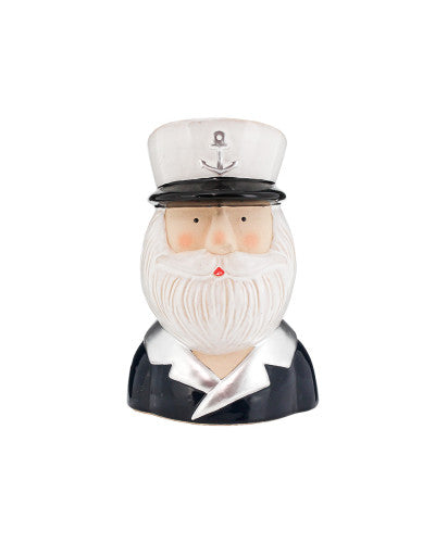 CAPTAIN SAILOR BLACK POT PLANTER