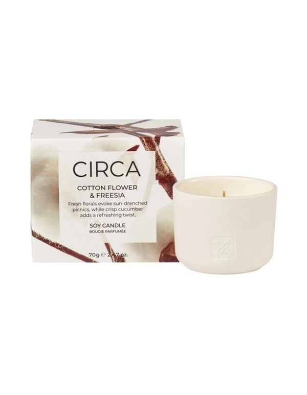 CIRCA 70G CANDLE- COTTON FLOWER & FREESIA