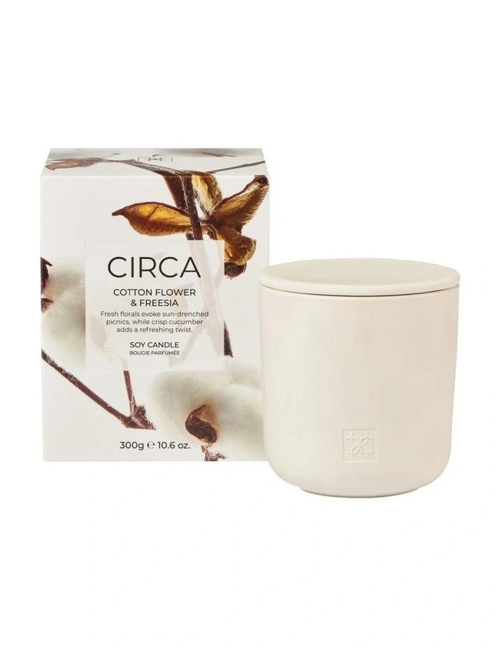 CIRCA 300G CANDLE - COTTON FLOWER & FREESIA