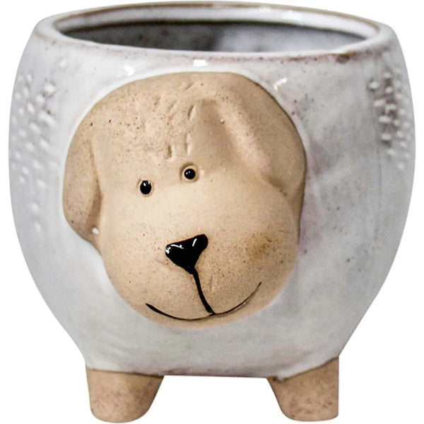 PUPPY DOG PLANTER POT
