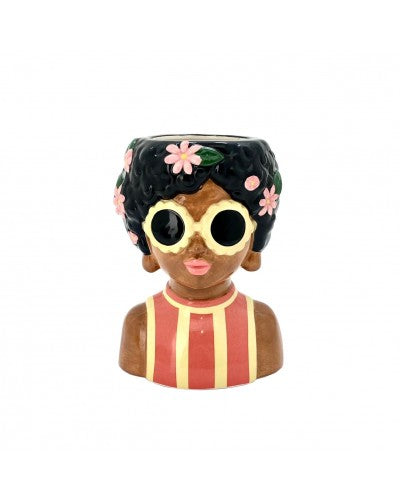 GIRL WITH SUNGLASSES PLANTER