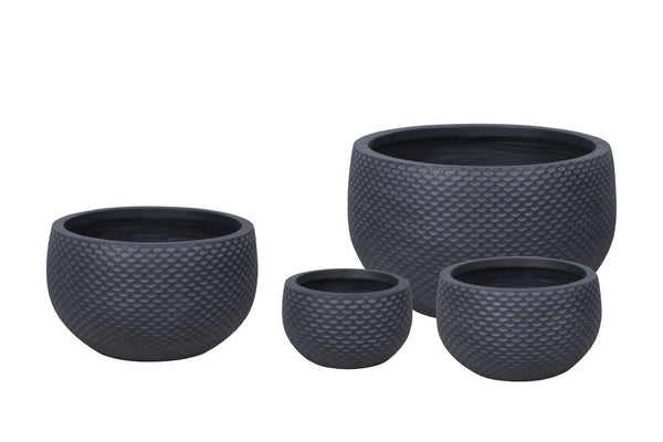 LINCOLN NOIR FIBRECLAY PLANTER