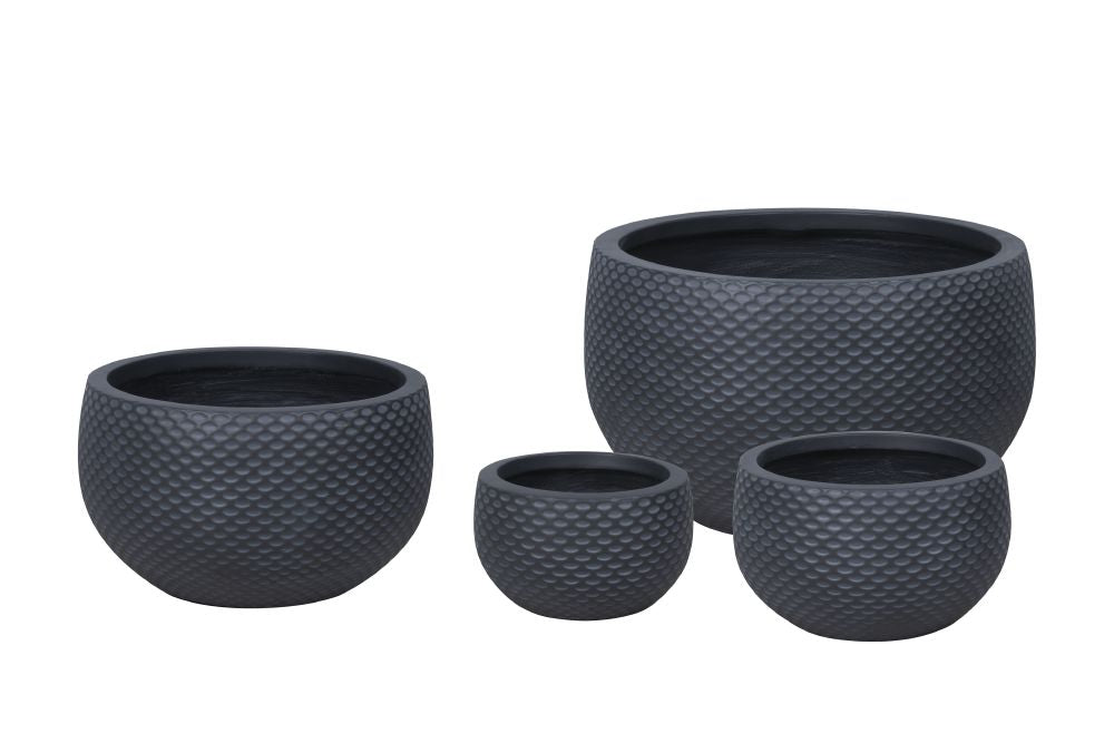 LINCOLN NOIR FIBRECLAY PLANTER