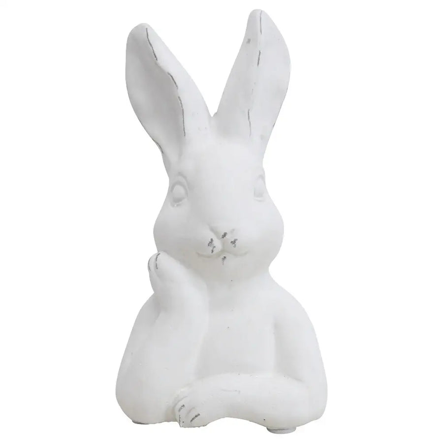 RABBIT CEMENT CONTEMPLATION STATUE