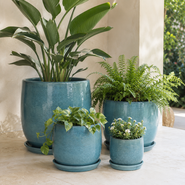 HAZEL TUB BLUE POT