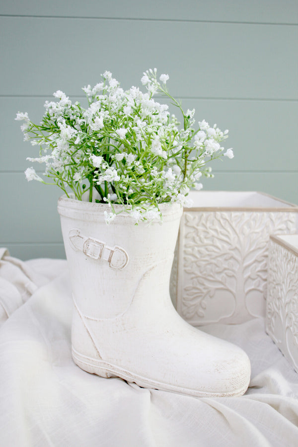 PAIR OF BOOT PLANTER POTS