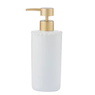 MAEVE CERAMIC SOAP DISPENSER 7.5X18.5CM WHT