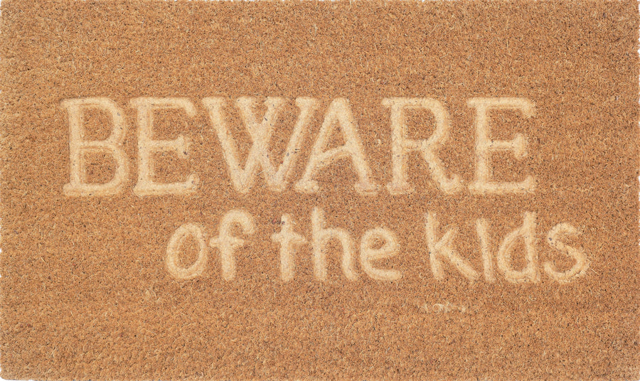 BEWARE OF THE KIDS DOORMAT Sydney's Plant Market