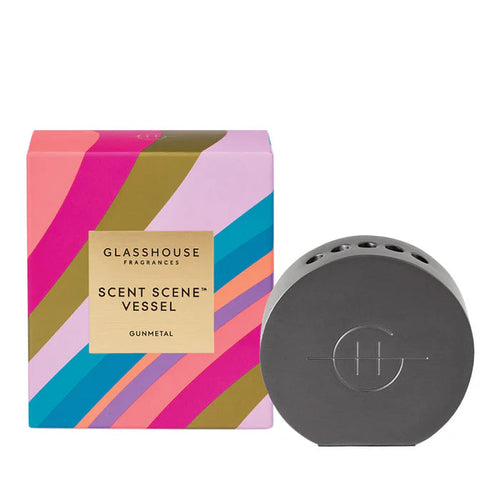 GLASSHOUSE FRAGRANCE SCENT SCENE METAL VESSEL - BLACK Sydney's Plant Market