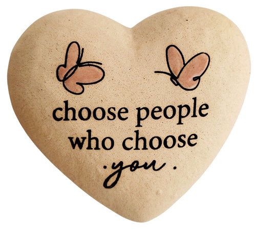 Choose People Who Choose You Boxed Heart Stone Sydney's Plant Market