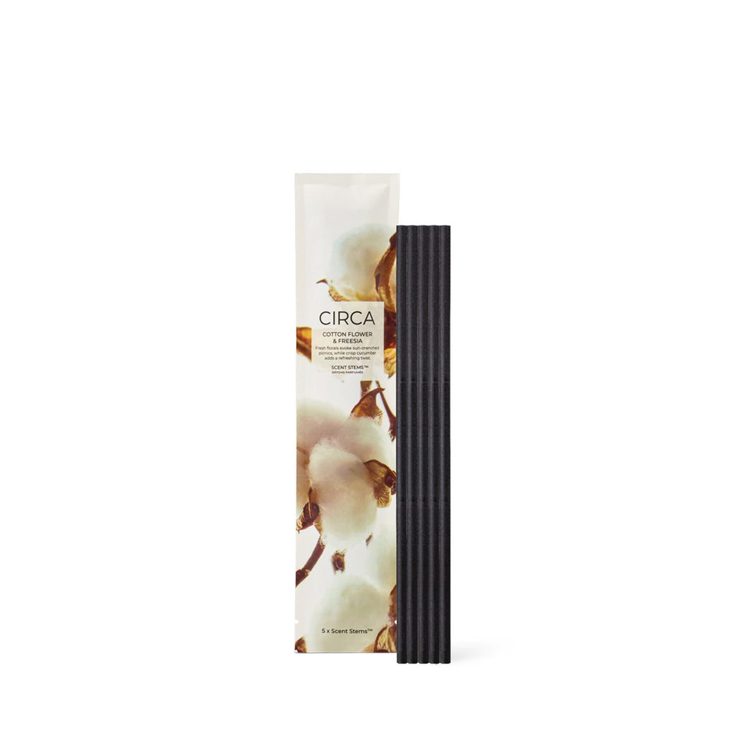 CIRCA 5 REPLACEMENT SCENT STEMS - COTTON FLOWER & FREESIA