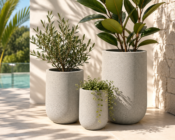 PADDINGTON PLANTER POT - ARCTIC GRANITE