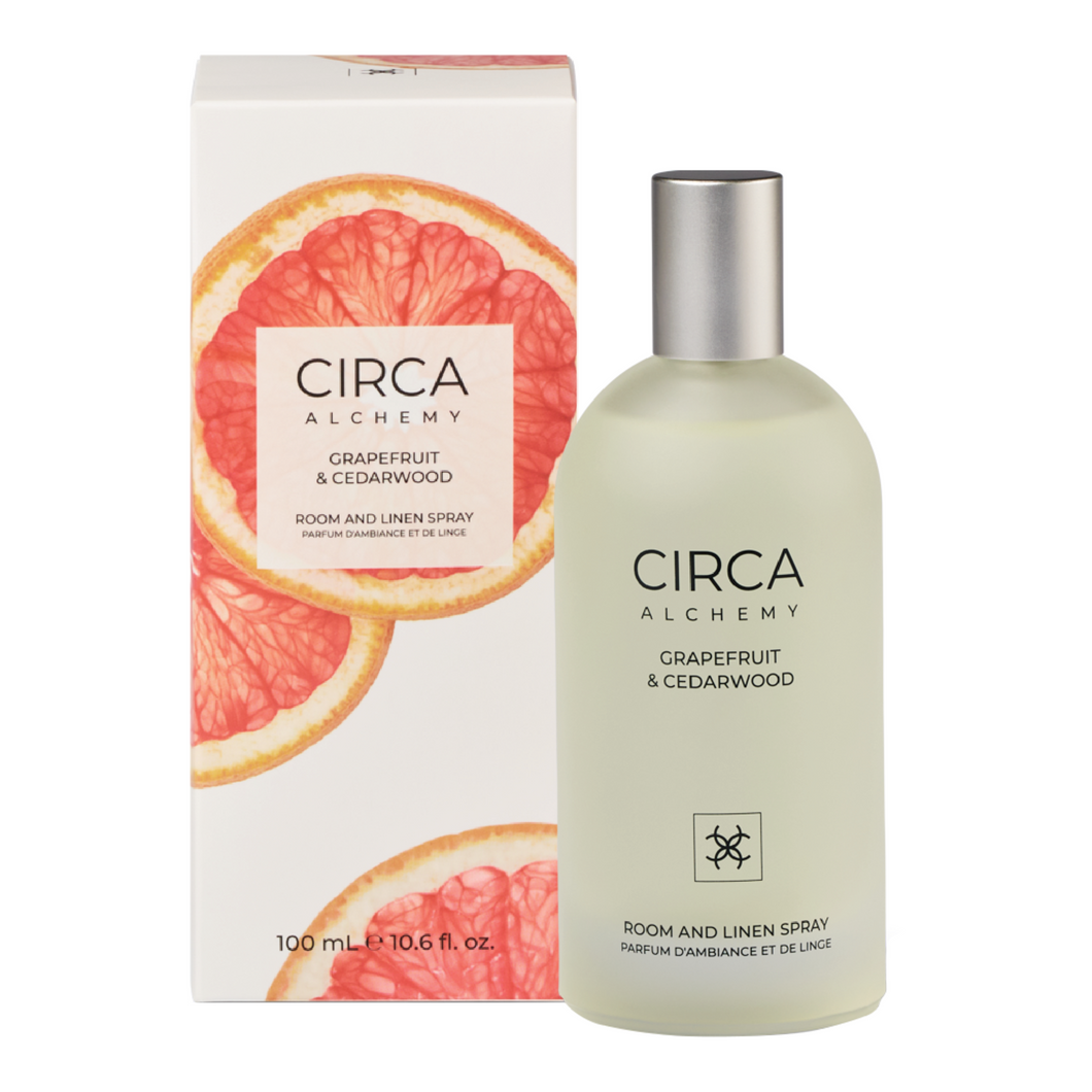 CIRCA 100ML ROOM & LINEN SPRAY - ALCHEMY- GRAPEFRUIT & CEDARWOOD