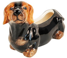 Load image into Gallery viewer, Cute Dachshund Planter Brown 8.5cm H8.5x15.5x6cm
