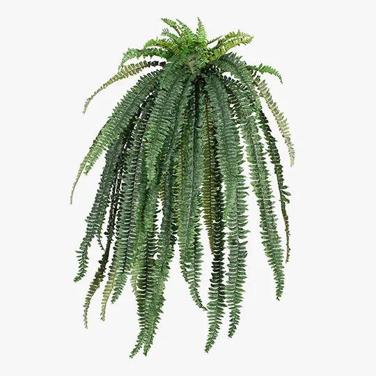 ARTIFICIAL FERN BOSTON HANGING BUSH GREEN 147CM