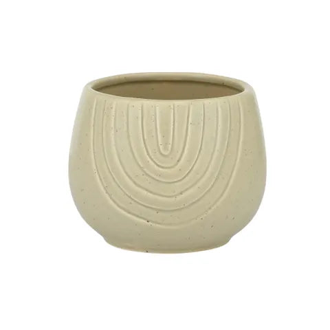 CURVATION CERAMIC POT 13.5X11CM SAGE Sydney's Plant Market
