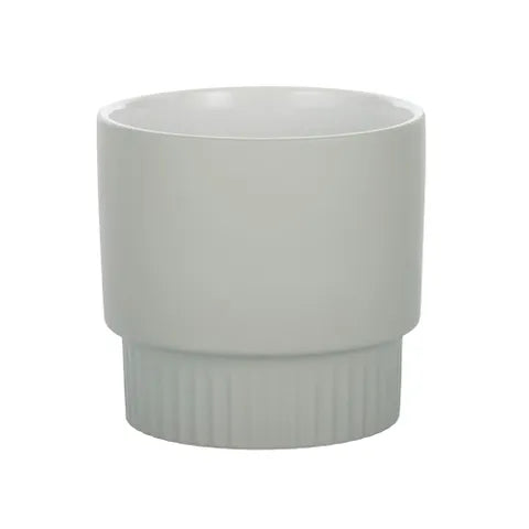 DORIC CERAMIC POT 14X13.5CM GREY Sydney's Plant Market