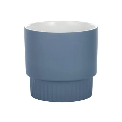DORIC CERAMIC POT 14X13.5CM BLUE Sydney's Plant Market