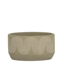 SWIRLED CEMENT TAUPE POT Sydney's Plant Market