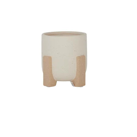 BARAT CERAMIC POT 16X16CM IVORY/SAND