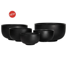 Load image into Gallery viewer, GRANDIOSE BLACK BOWL PLANTER POT
