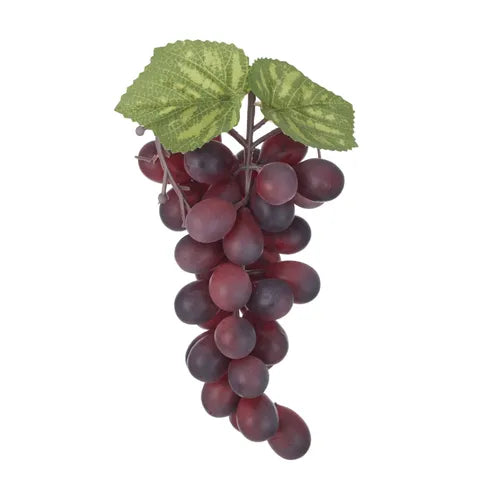 GRAPES ARTIFICIAL FRUIT 16X7.5CM CLARET