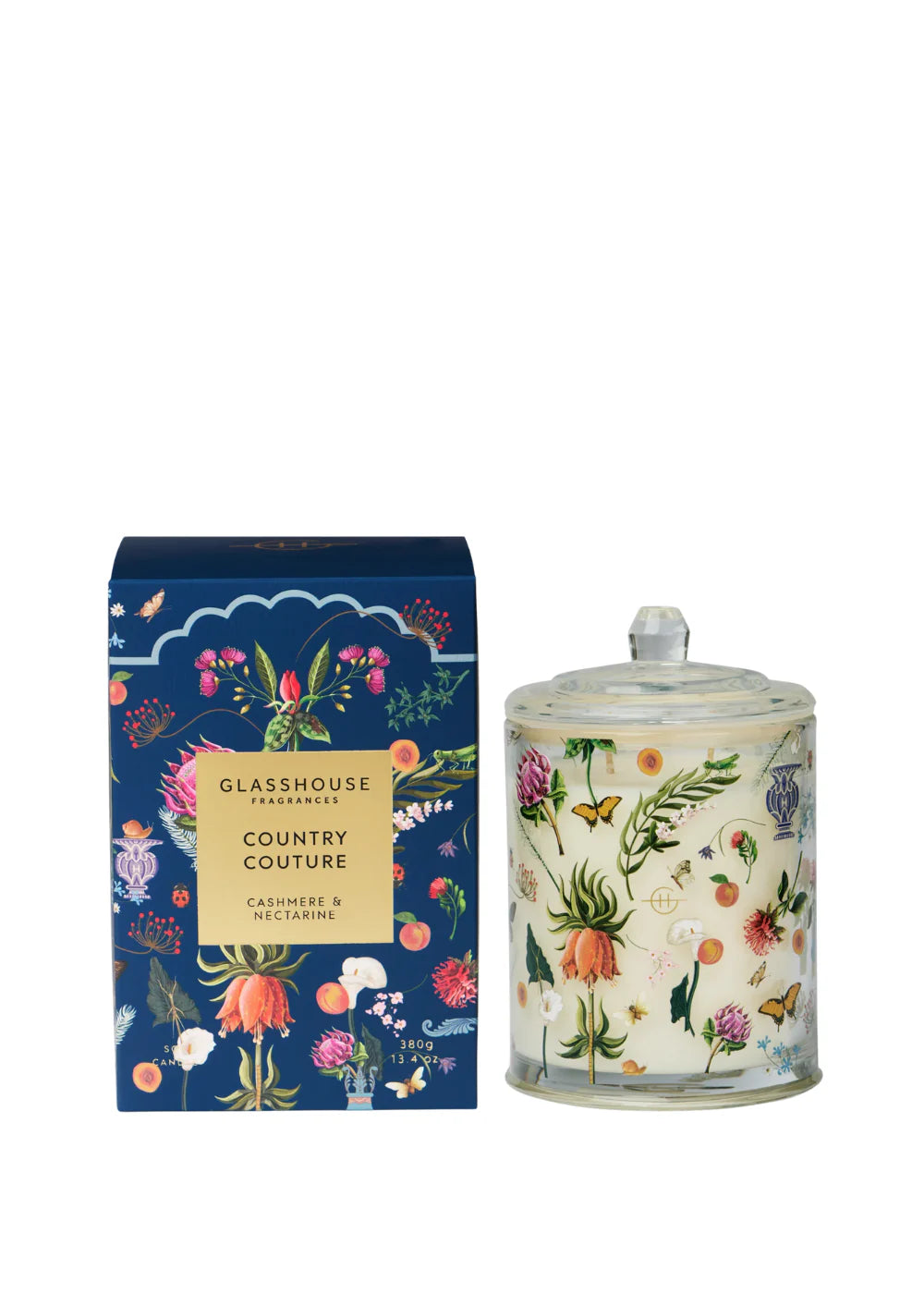 GLASSHOUSE FRAGRANCE CANDLE -COUNTRY COUTURE