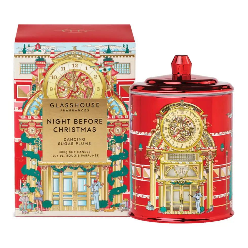 GLASSHOUSE FRAGRANCE 380G CANDLE CHRISTMAS - NIGHT BEFORE CHRISTMAS