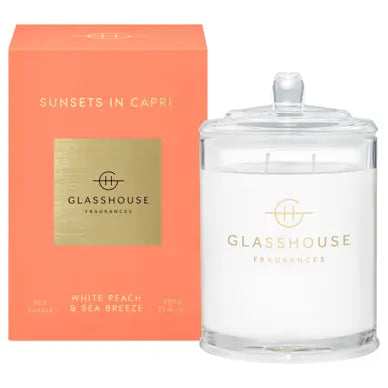 GLASSHOUSE FRAGRANCE CANDLE SUNSETS IN CAPRI Sydney's Plant Market