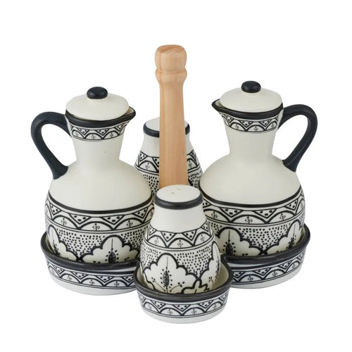 ALEAH CERAMIC 5PC CRUET SET Sydney's Plant Market