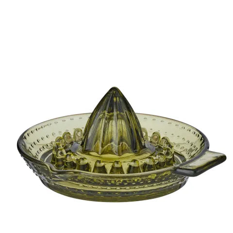 LIA GLASS JUICER 14X14X6CM GREEN