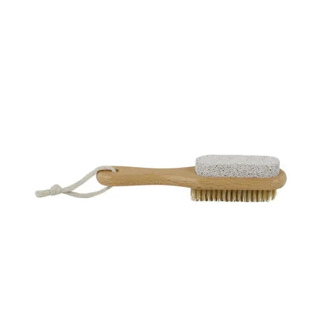 BATHE WOOD NAIL BRUSH W HANDLE 17.5CM Sydney's Plant Market