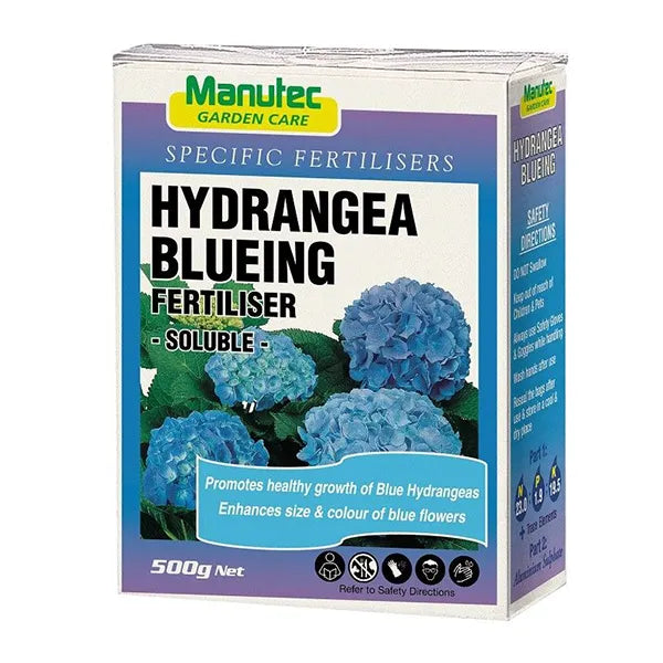 MANUTEC HYDRANGEA BLUEING AGENT 500G Sydney's Plant Market