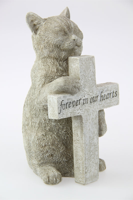 MEMORIAL CAT FIGURINE