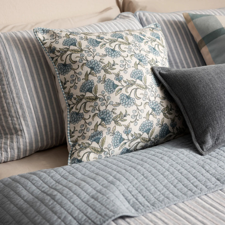 GEORGE BLUE/GREEN CUSHION 50X50CM