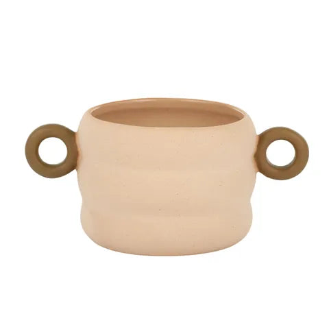 DUSTY CERAMIC POT 18X8.5CM SAND/KHAKI Sydney's Plant Market