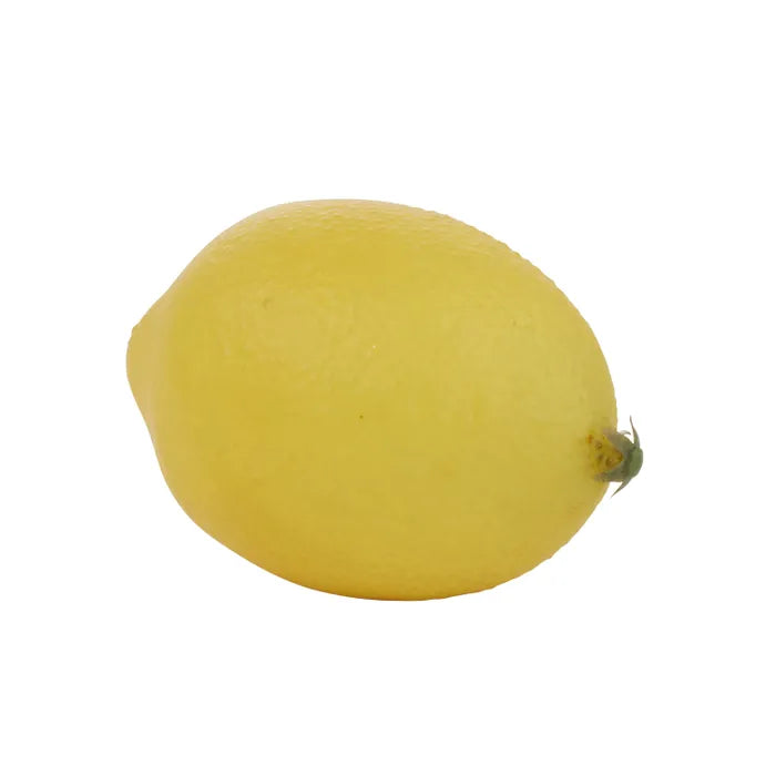 LEMON ARTIFICIAL FRUIT 5.6X8CM YELLOW